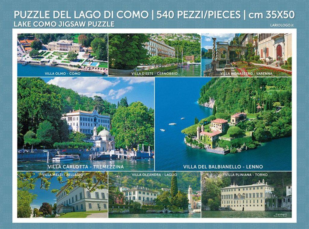 Puzzle delle Ville del Lago di Como - Editrice Lariologo